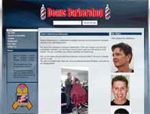 Tablet Screenshot of deansbarbershop.com